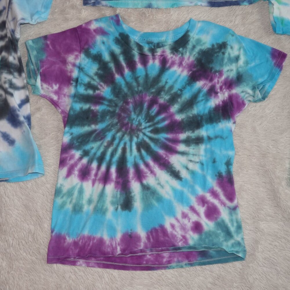 Boys Size 6 Fruit of the Loom Tie-Dye T-Shirt Bundle - Set of 6 - 100% Cotton - Picture 3 of 9